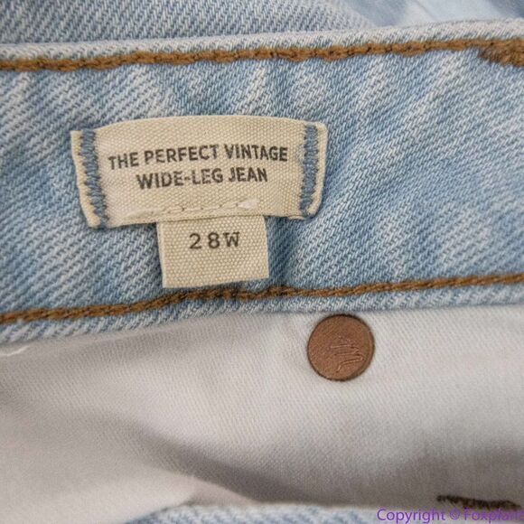 NEW Madewell‎ Plus Perfect Vintage Wide-Leg Crop Jean in Edmunds Wash, 28W - Picture 14 of 16
